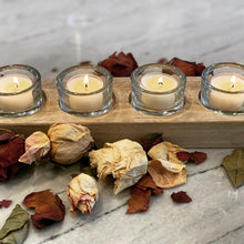 Load image into Gallery viewer, Natural Wood Log Tea Light Holder